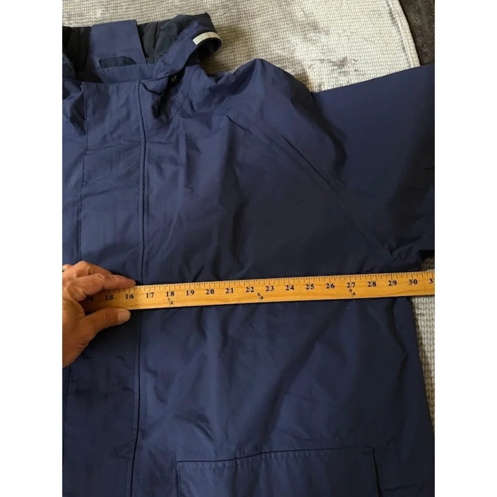 Henri Lloyd Mens Sailing Jacket XXL Navy Blue Hooded Nylon Rain Coat Coat